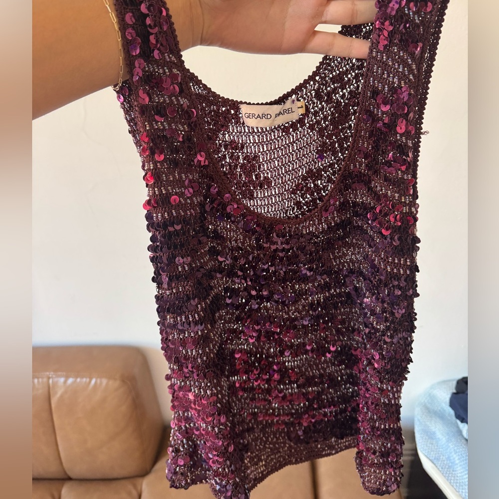 Vintage sequin tank